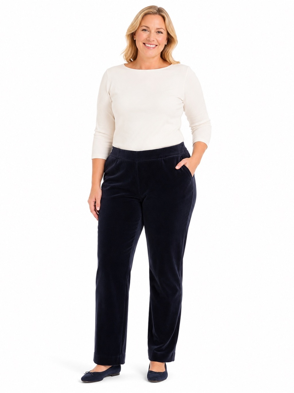 Talbots velour pants side zip women’s size 16